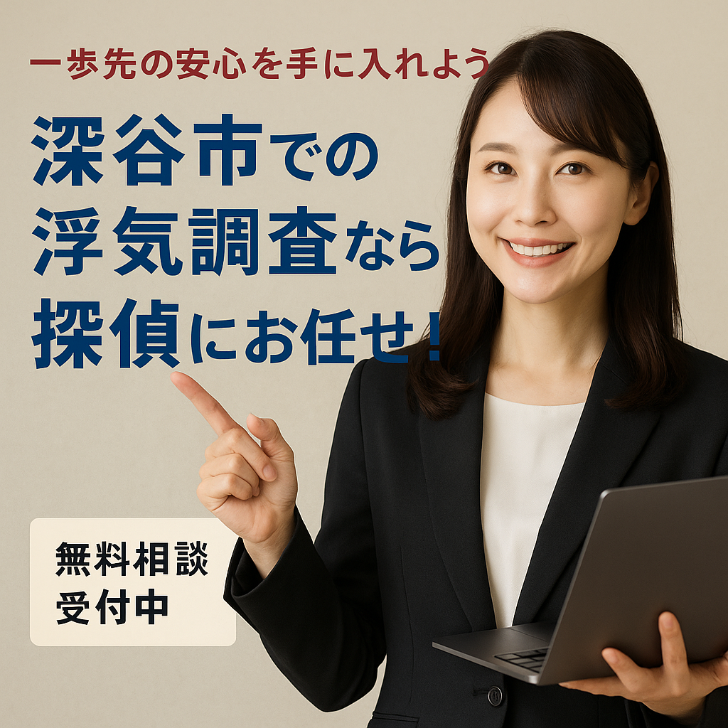深谷市の浮気調査・探偵 対応エリア｜総合探偵社R.A.D