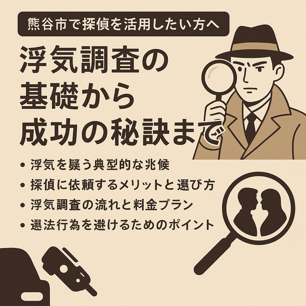 熊谷市の浮気調査・探偵 対応エリア｜総合探偵社R.A.D